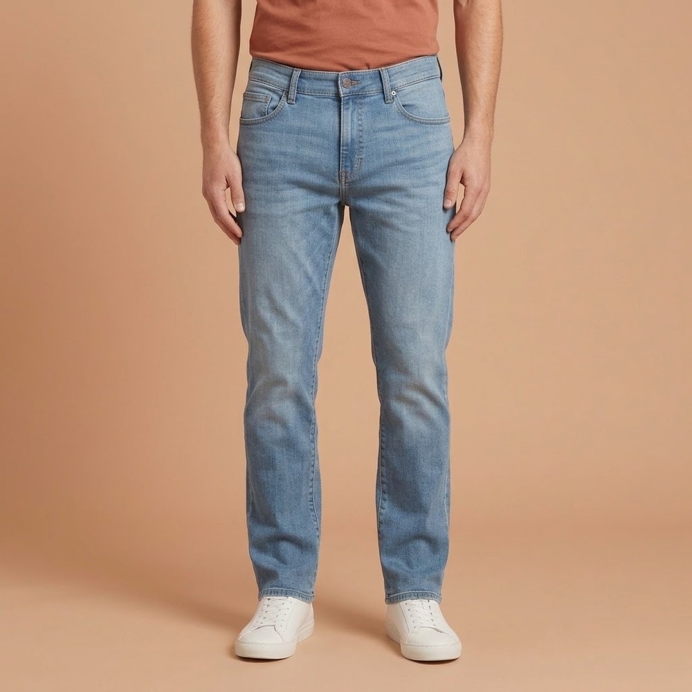 DL1961 Men's Jeans 40x34 Blue Denim Straight‎ Fit Premium Stretch